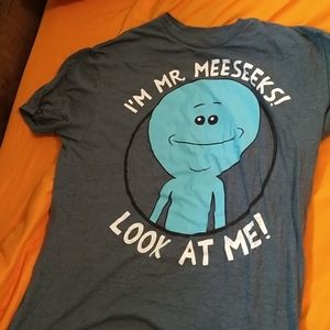 Large Mr Meeseeks Graphic Tee Rick and Morty